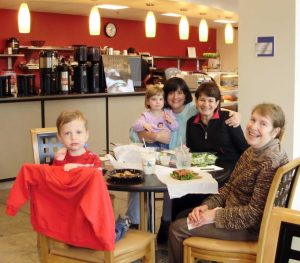 Family dining at J Cafe