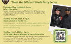 Meet the Officers Block Parties